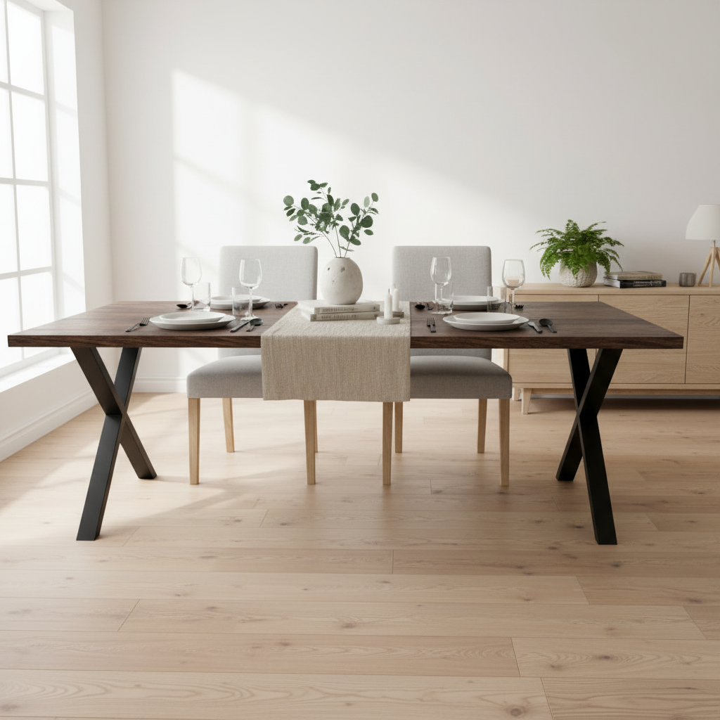 Toulon spisebord røkt eik 300 cm