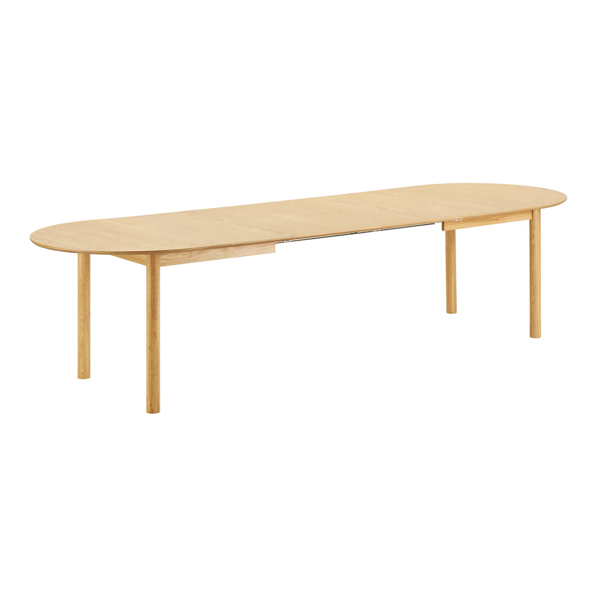 Bundaberg uttrekkbart spisebord eikefinér natur 200-300 cm