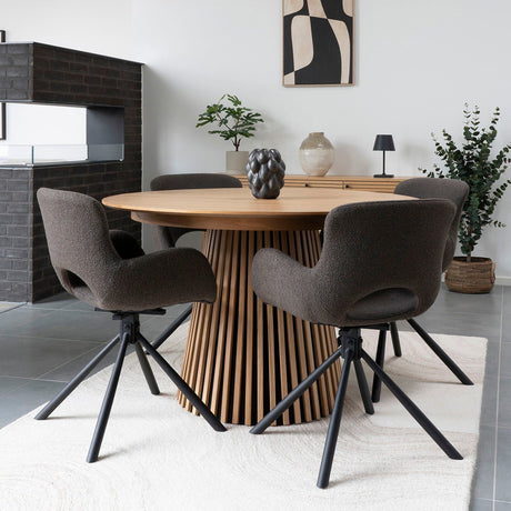 Osaka uttrekkbart spisebord natur eikefiner 120–200 cm