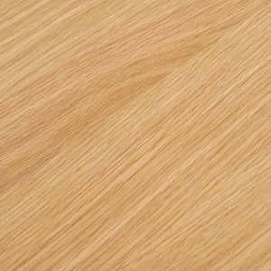 "Osaka spisebord natur 140 cm med skulpturell lamellsokkel kvadratisk bilde"