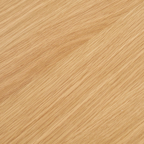 "Osaka spisebord natur 140 cm med skulpturell lamellsokkel kvadratisk bilde"