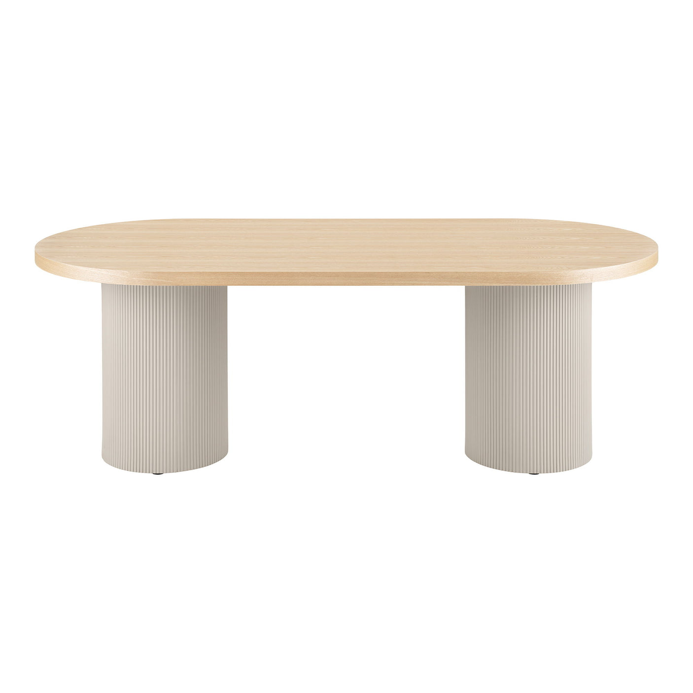Solva spisebord sand/natur 220 cm – kvadratisk billede