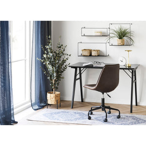 Vojens skrivebord sort 120 × 60 cm