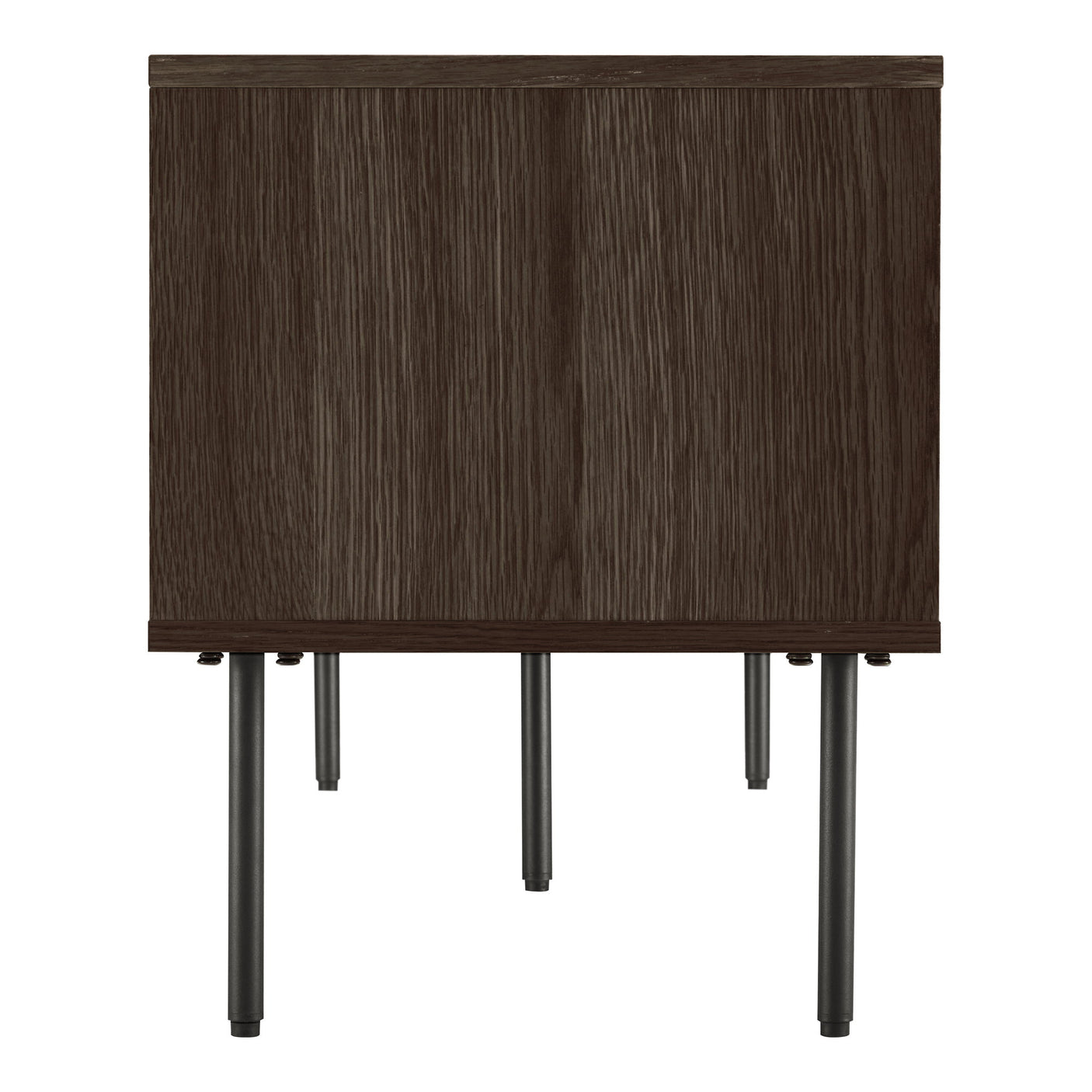 Mørk TV-benk 150x40x50 cm i røkt eikefiner – Kyoto