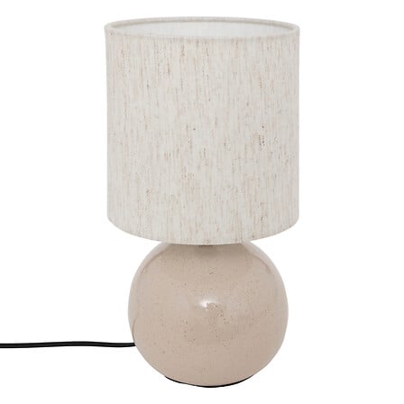 Bordlampe Gaia kule linfarget 28 cm - Lindas Dekor Bordlampe