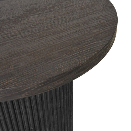 "210 cm ovalt spisebord mørk brun Boavista serien kvadratisk bilde"