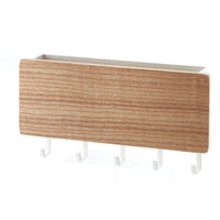 Magnetisk veggmontert nøkkelholder hvit