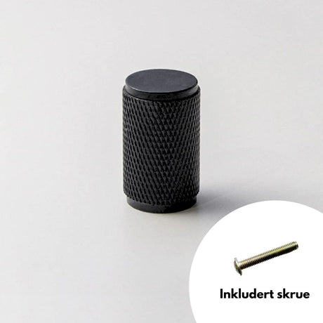 Stockholmknut, sort 14 mm - Lindas Dekor