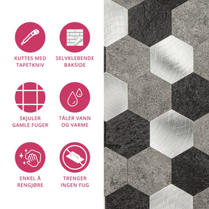 1-pk Espresso hexagon