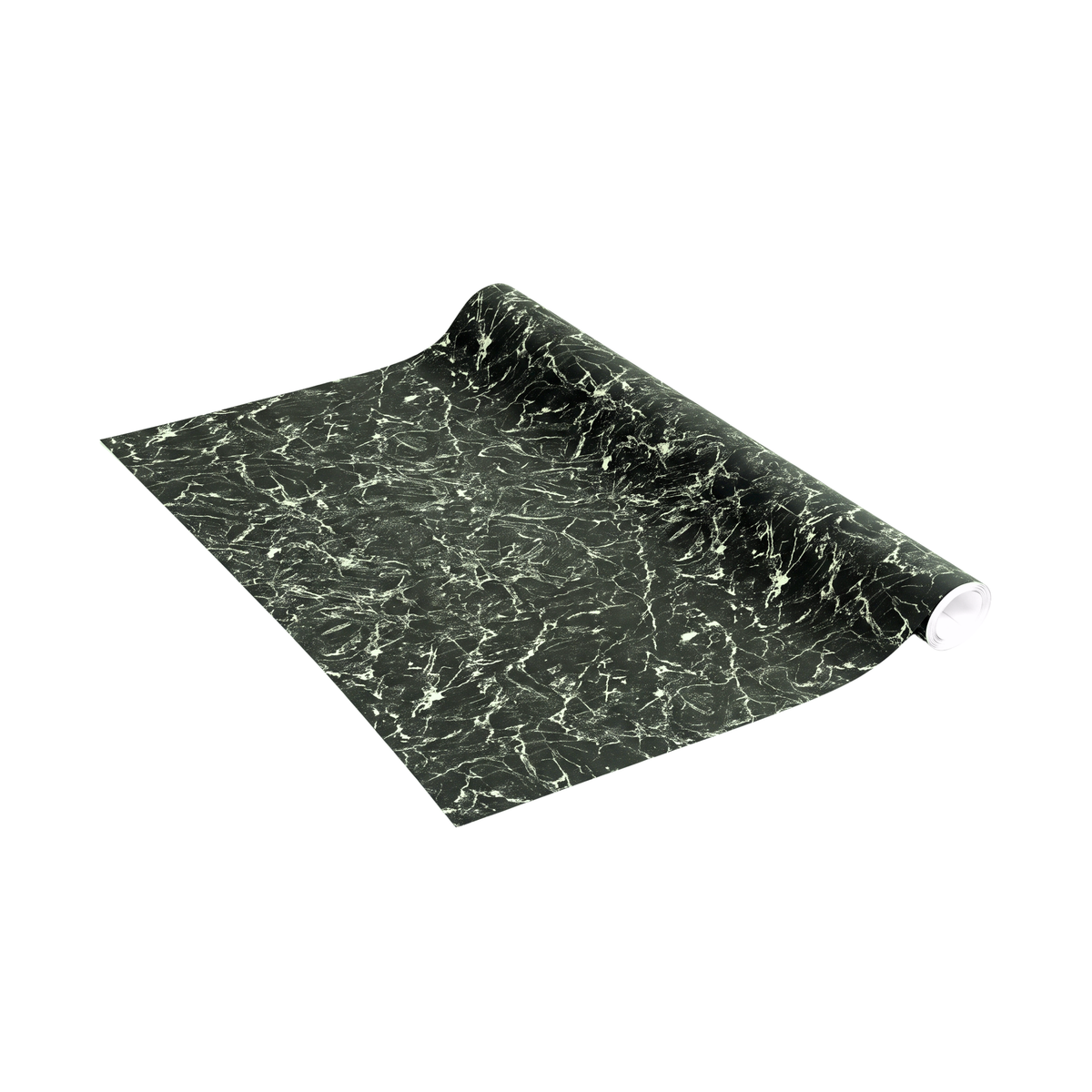 Rull med Heritage marble emerald kontaktplast, smaragdgrønn marmor med hvite årer