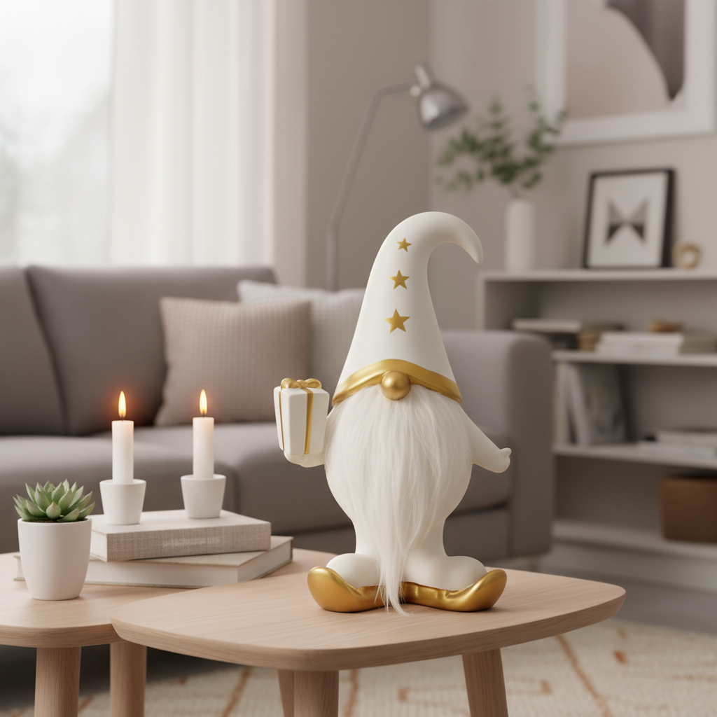 Mats nissefigur hvit