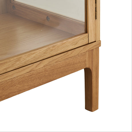 Zamora vitrineskab 1 glassdør eg naturlig 47x40x180 cm - billede 6