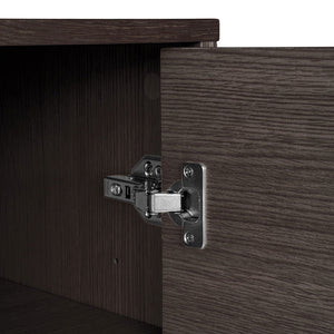 Nærbilde av hengsel på Kyoto sidebord – solid kvalitet