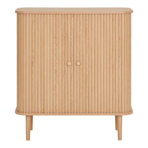 Nikko skjenk med 2 dører i naturfarget tre – 80x40x87 cm fra House Nordic