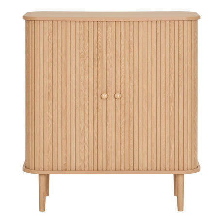 Nikko skjenk med 2 dører i naturfarget tre – 80x40x87 cm fra House Nordic
