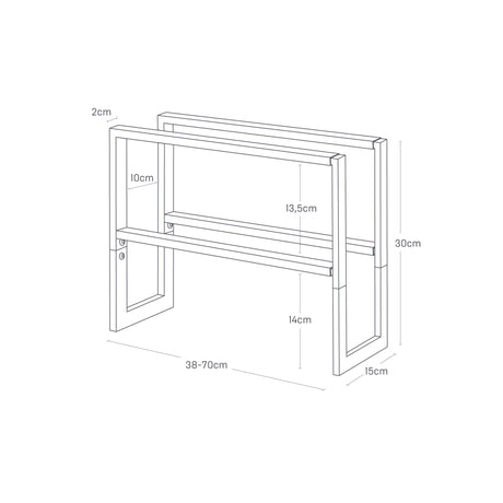 Elegant og praktisk skohylle for organisert entré.