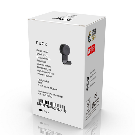 Sort krok til bad som festes uten boring på fliser