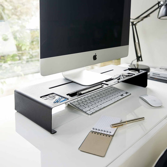 Monitor stativ sort 59 x 24 x 8 cm - Lindas Dekor