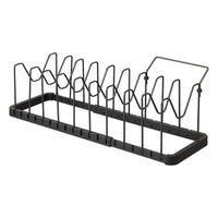 Justerbar lokk- og panneholder sort