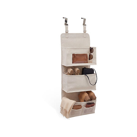 Dressy+ hängande dörrlagring i polyester beige 88 cm