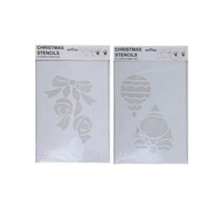 2-pak Julesjablonger 22 x 35 cm - Lindas Dekor Sjablonger