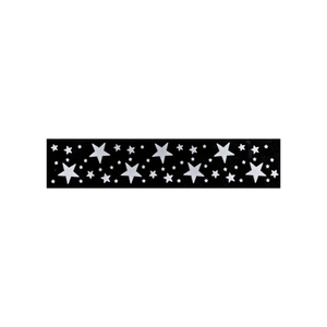 Julebanner stickers med stjerner hvit 58 x 12 cm - Lindas Dekor Wallstickers