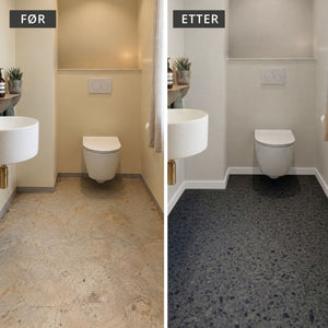 8-pk Venezia terrazzo selvklebende fliser - Lindas Dekor Fliser