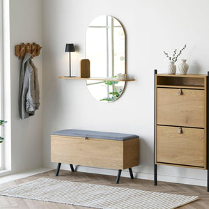 Speil med hylle 92 x 15 x 94,5 cm - Lindas Dekor