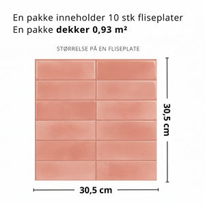 Adelina Rosa selvklebende veggfliser