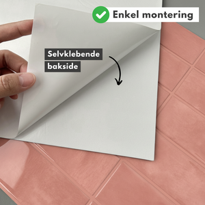 Adelina Rosa selvklebende veggfliser