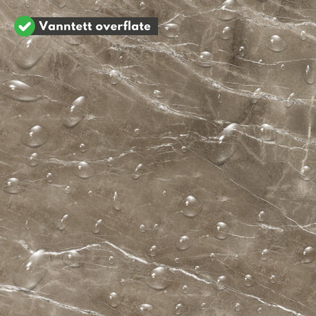 Nærbilde av Havana flisprøve med elegant marmordesign i varme jordtoner.