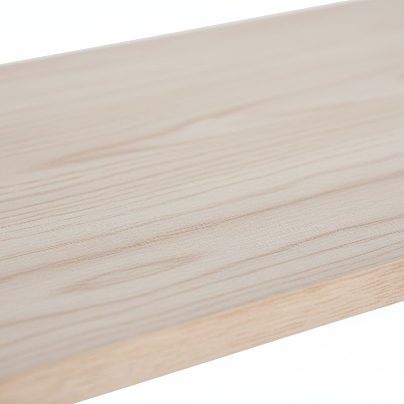 Haag vegghylle isolert på ren bakgrunn, sort ramme og to trehyller tydelig vist