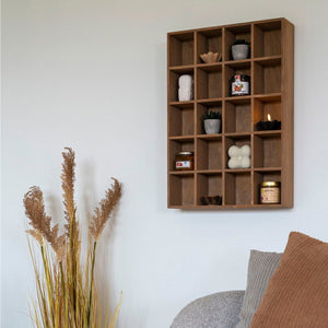 Moss vegghylle furu natur 44 x 10 x 63 cm - Lindas Dekor