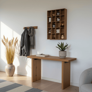 Moss vegghylle furu natur 44 x 10 x 63 cm - Lindas Dekor