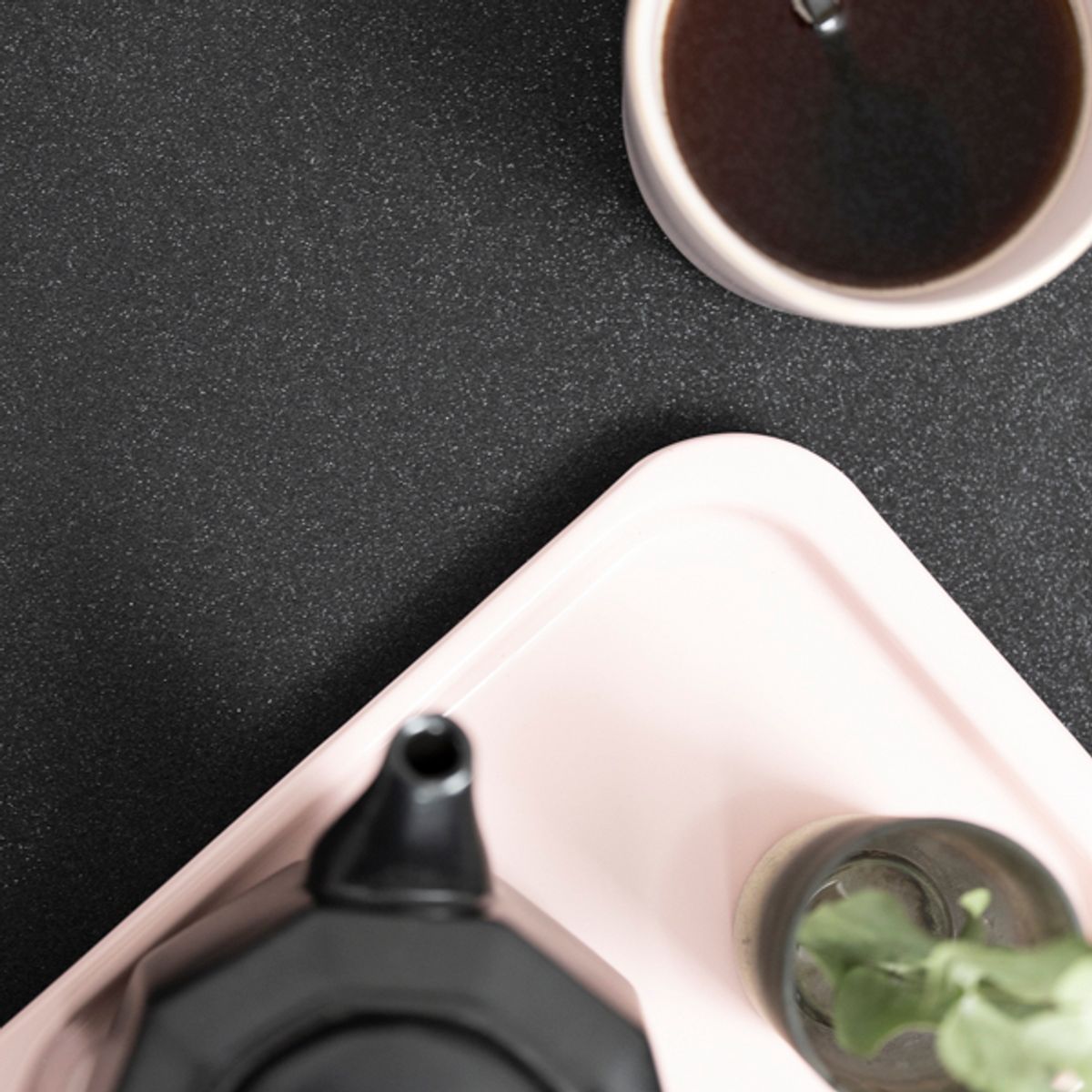 Vareprøve: Glitter sort kontaktplast