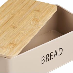 Detaljbilde av bambuslokk på brødboks