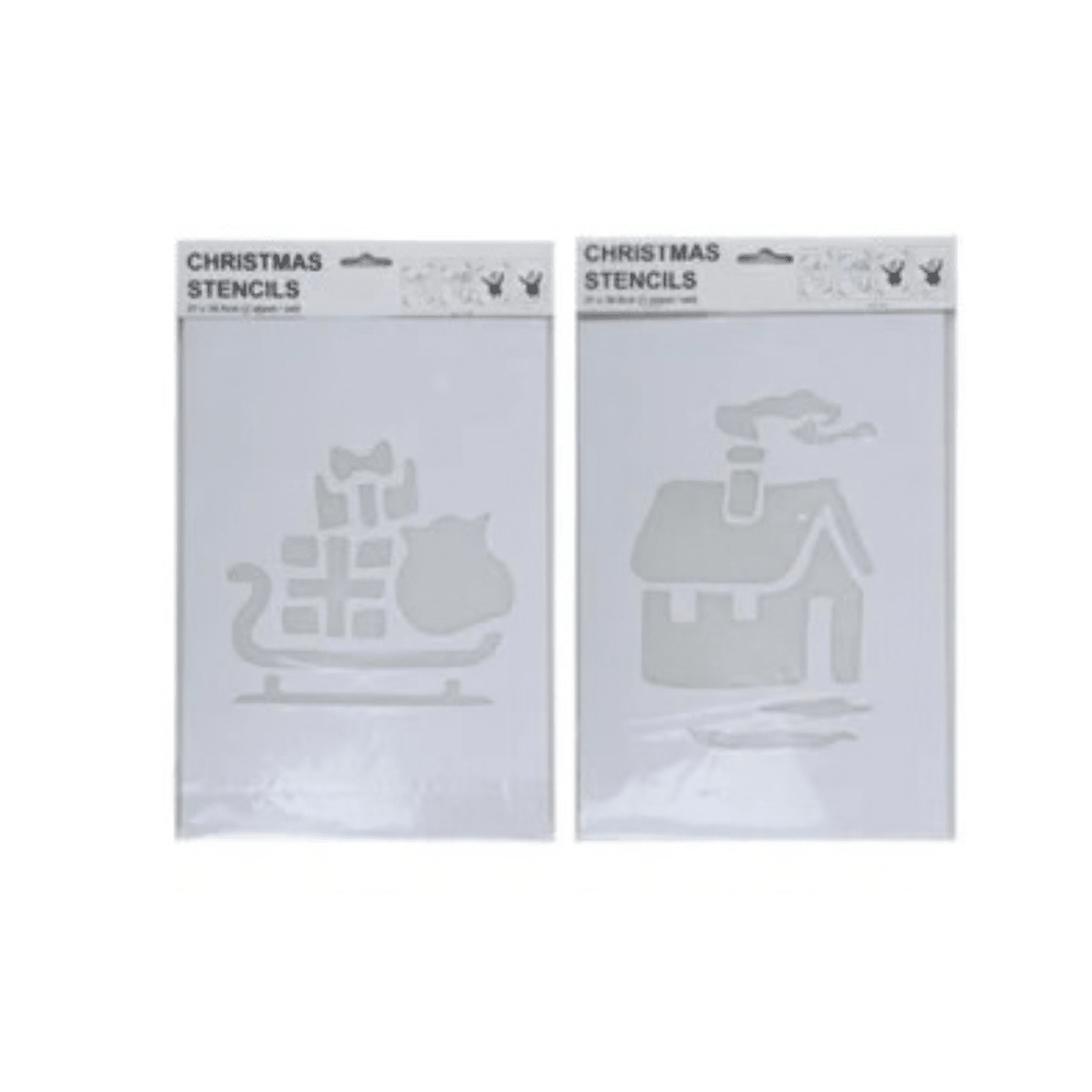 2-pak Julesjablonger 22 x 35 cm - Lindas Dekor Sjablonger
