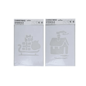 2-pak Julesjablonger 22 x 35 cm - Lindas Dekor Sjablonger