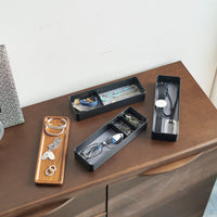 Oppbevaringsbokser med lokk sort