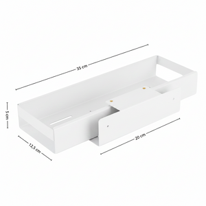 Plassbesparende uttrekkbar hylle 35 cm til rengjøringsmidler og matvarer