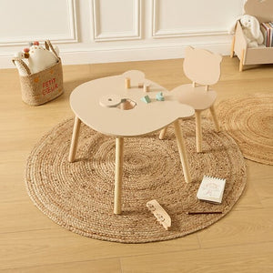 Barnebord bamse Douceur beige - Lindas Dekor Barnebord
