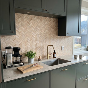 10-pk Nordic Chevron selvklebende veggfliser