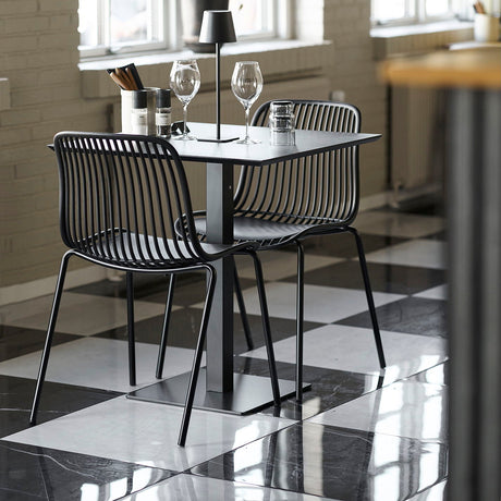 Branson dining chair vist forfra i sort utførelse