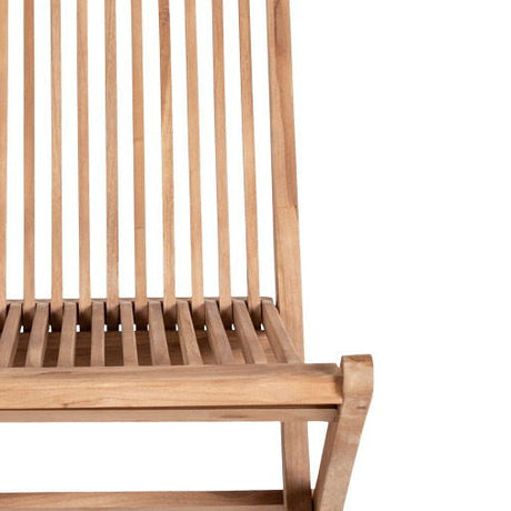 Sammenleggbar spisestol i teak til terrasse og hage
