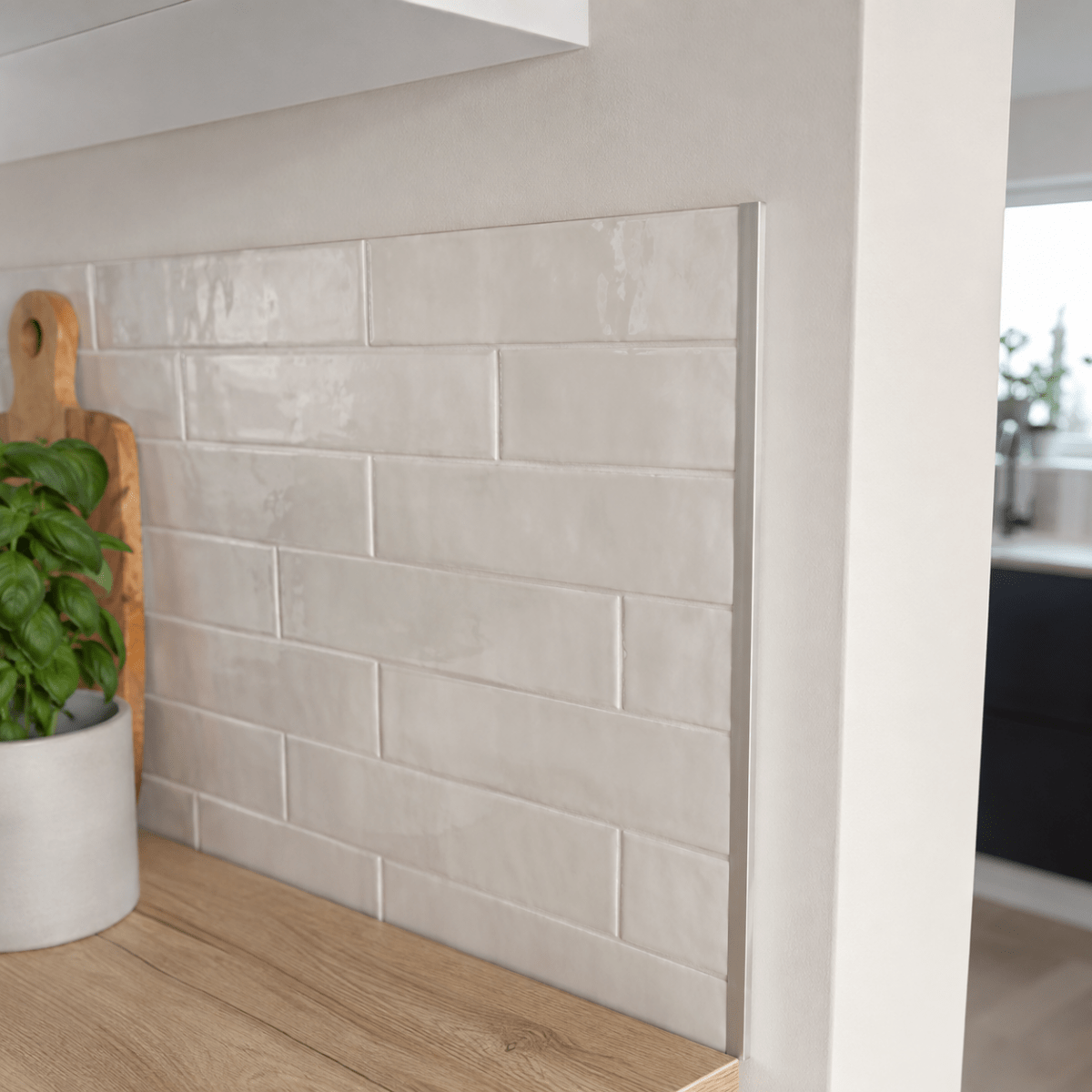4-pk endelister i aluminium 120 cm - Lindas Dekor Hjørnelister