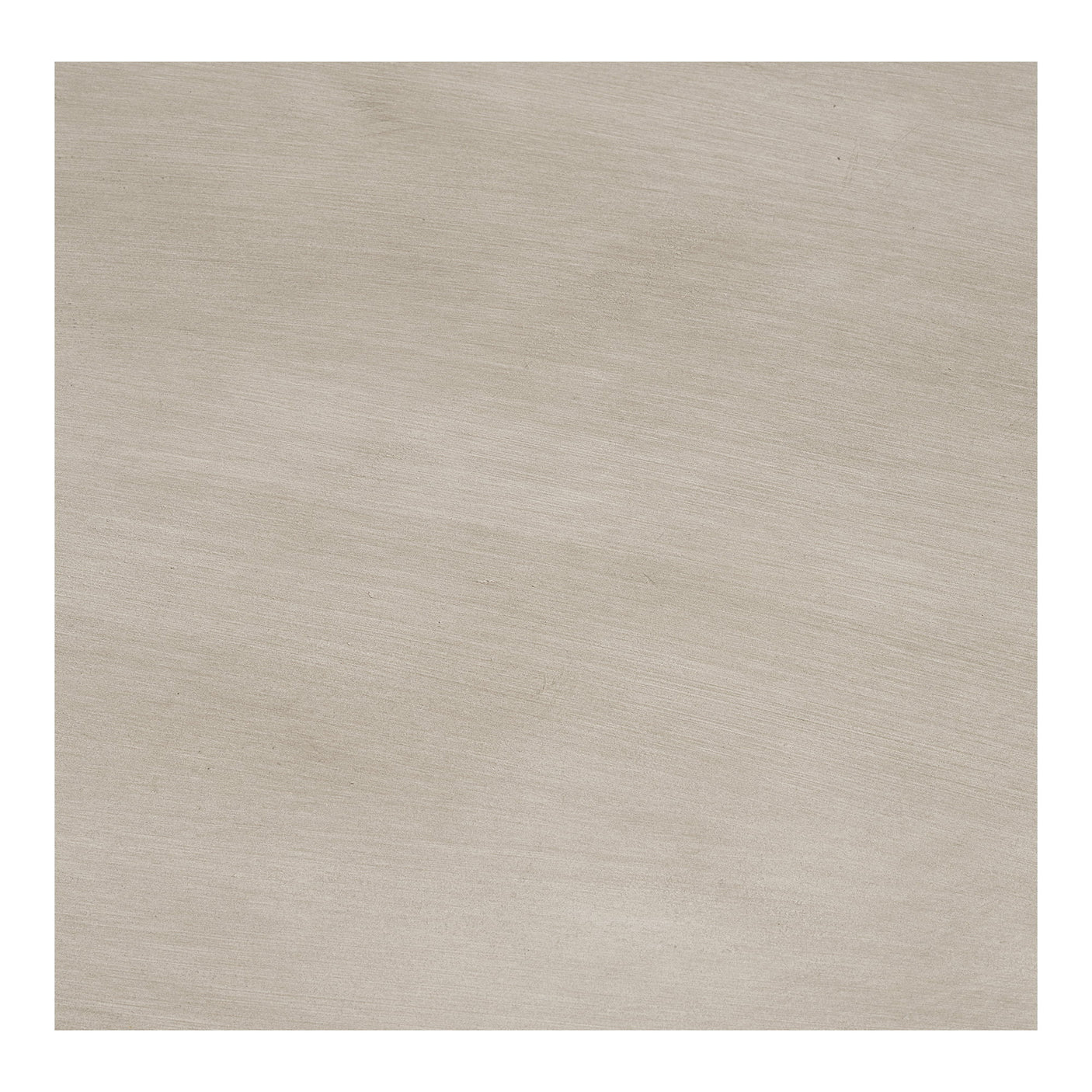 Grått sofabord med rund topp og bred base til stue og hagestue