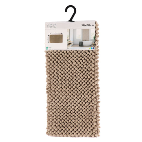 Badsrumsmatta i mikrofiber med kulor 50 x 80 cm i försäljningsförpackning