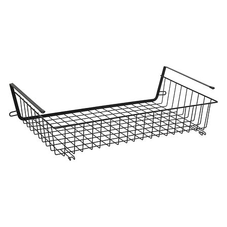 Hengekurv til hylle i metall sort 51,5 x 30 x 11,5 cm