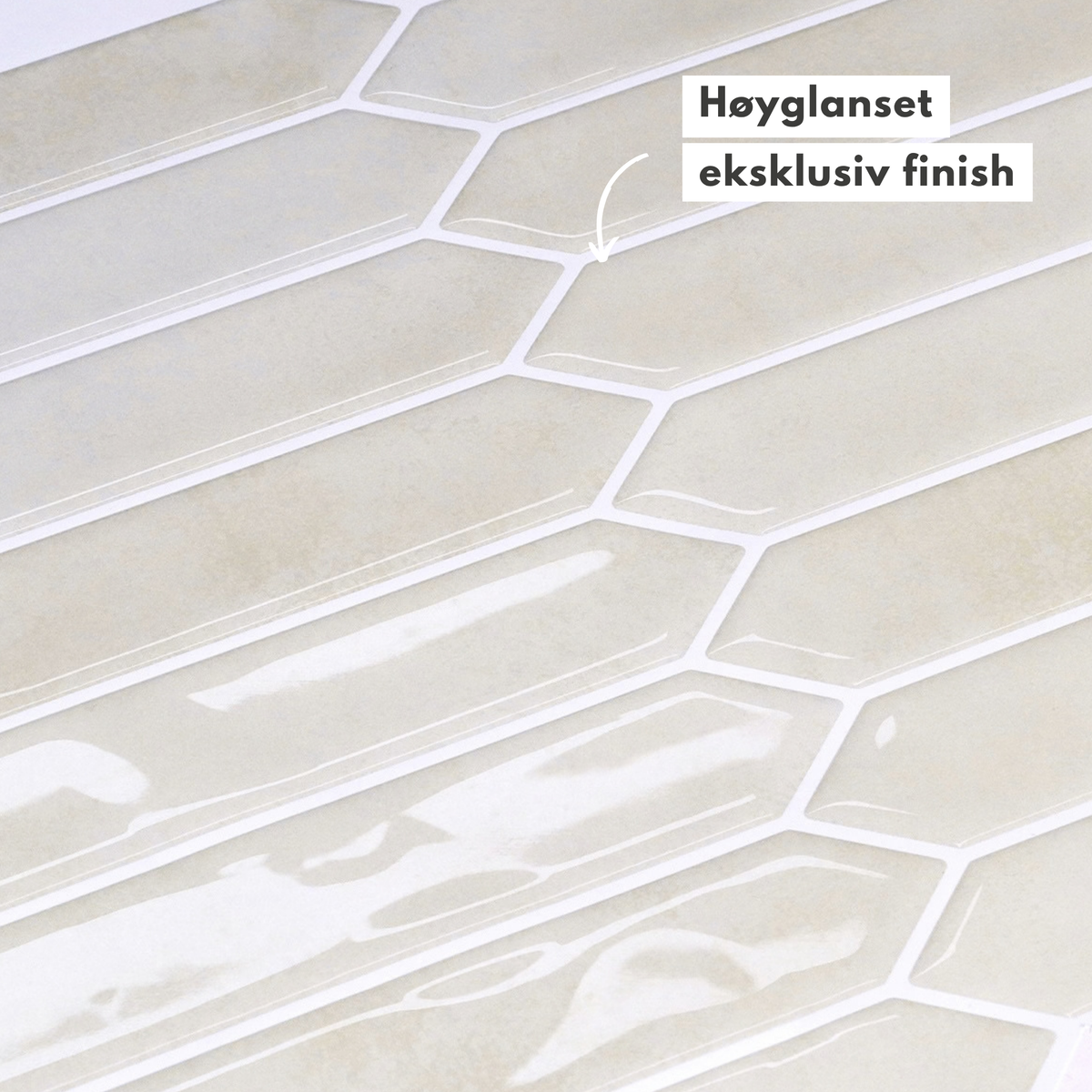 10-pk Hedda beige selvklebende veggfliser