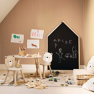 Barnebord bamse Douceur beige - Lindas Dekor Barnebord
